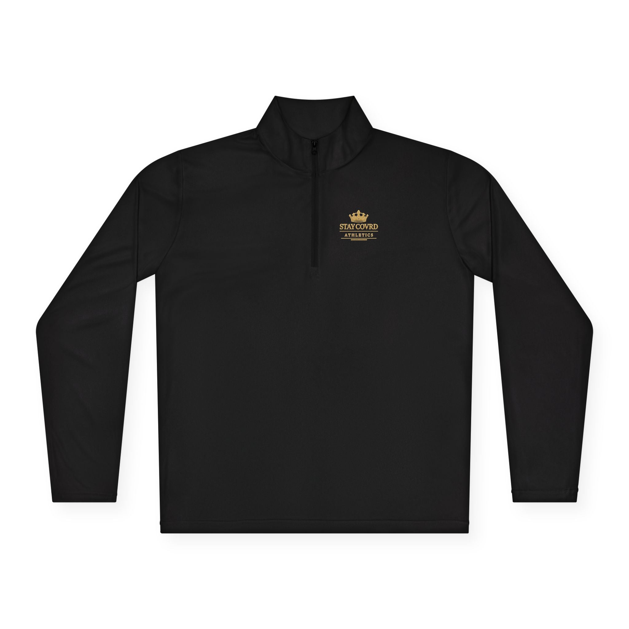 Stay COVRD Quarter-Zip C.O.V.R.D. Gold Logo Lightweight Pullover