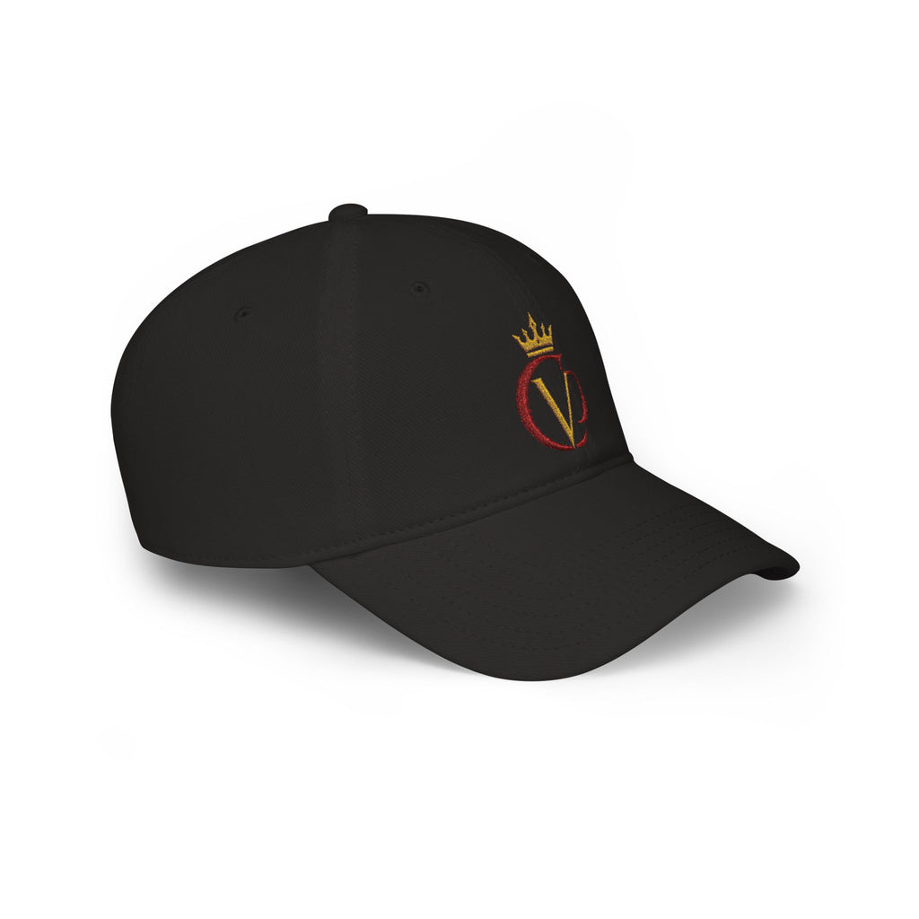 Crimson/Gold Crown "CVD" Logo Embroidered Low Profile Baseball Cap
