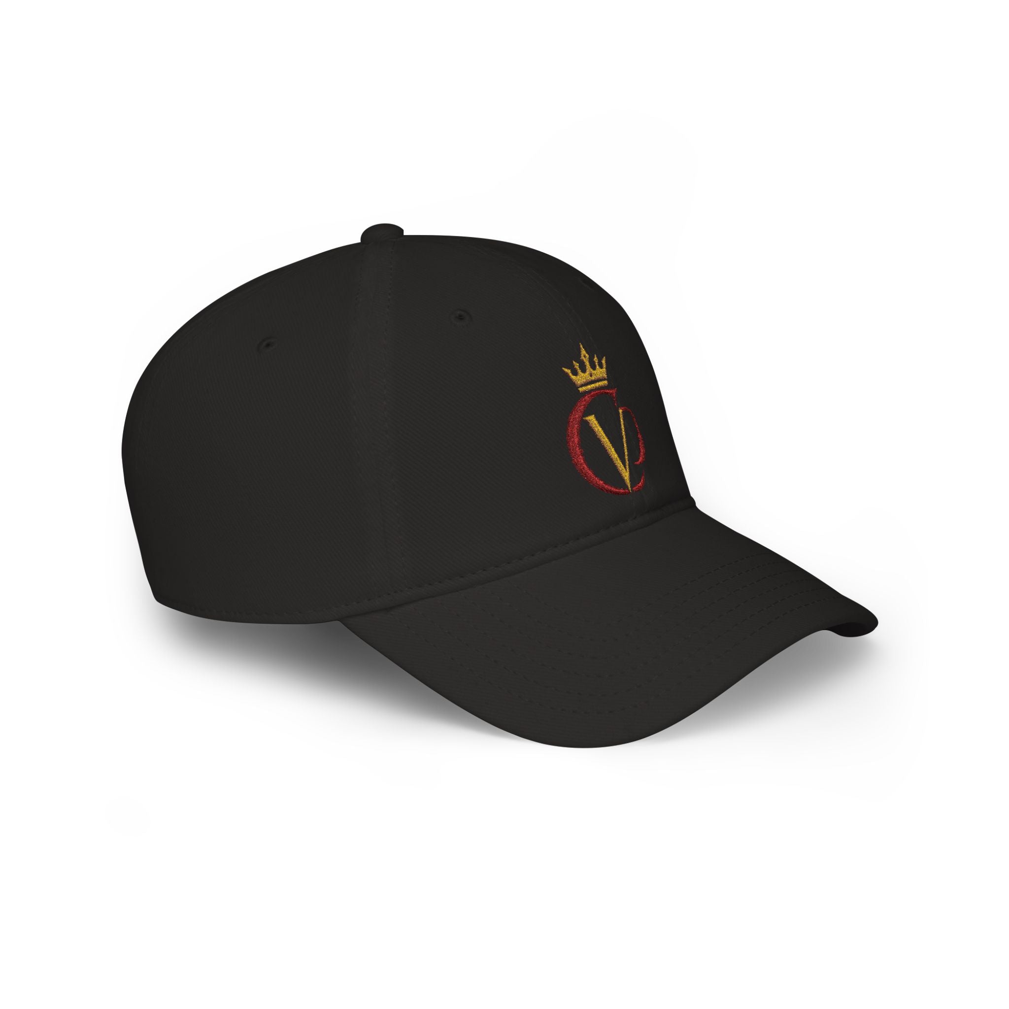 Crimson/Gold Crown "CVD" Logo Embroidered Low Profile Baseball Cap