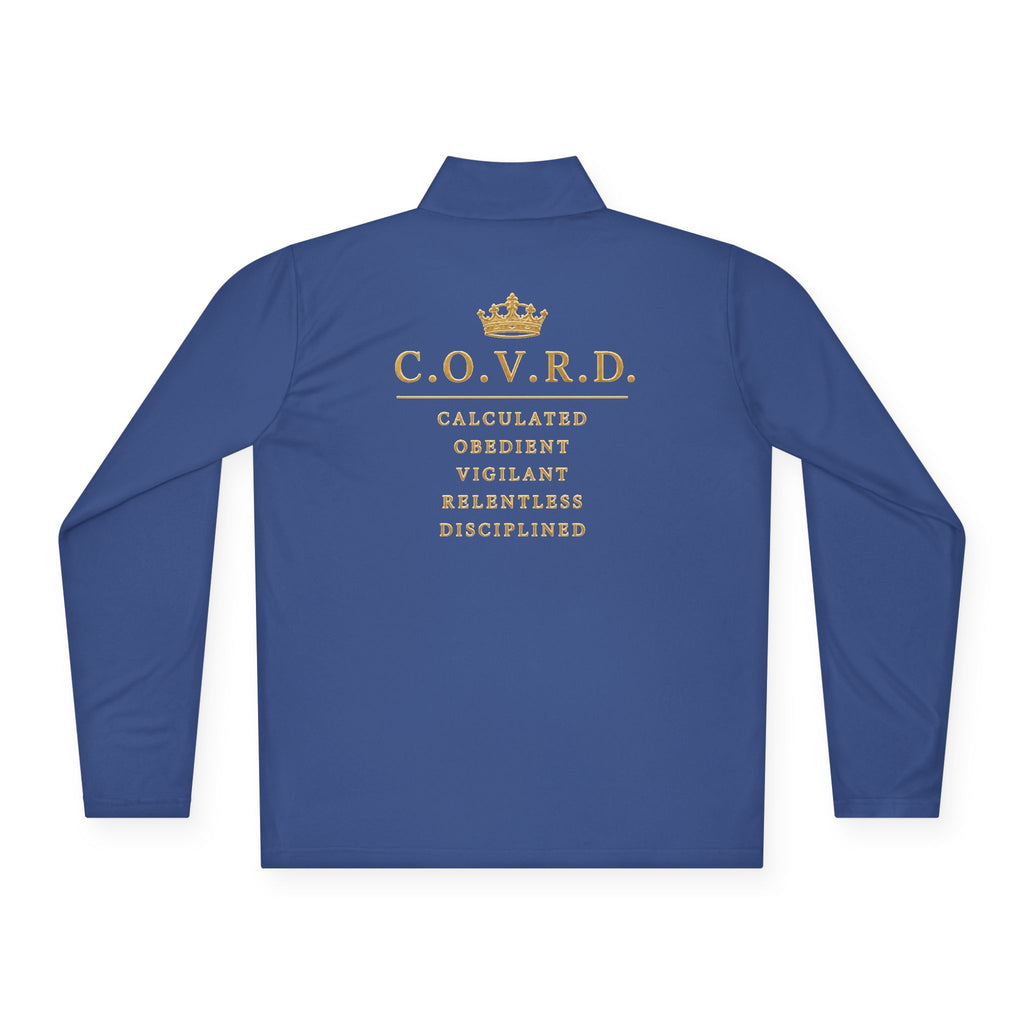 Stay COVRD Quarter-Zip C.O.V.R.D. Gold Logo Lightweight Pullover