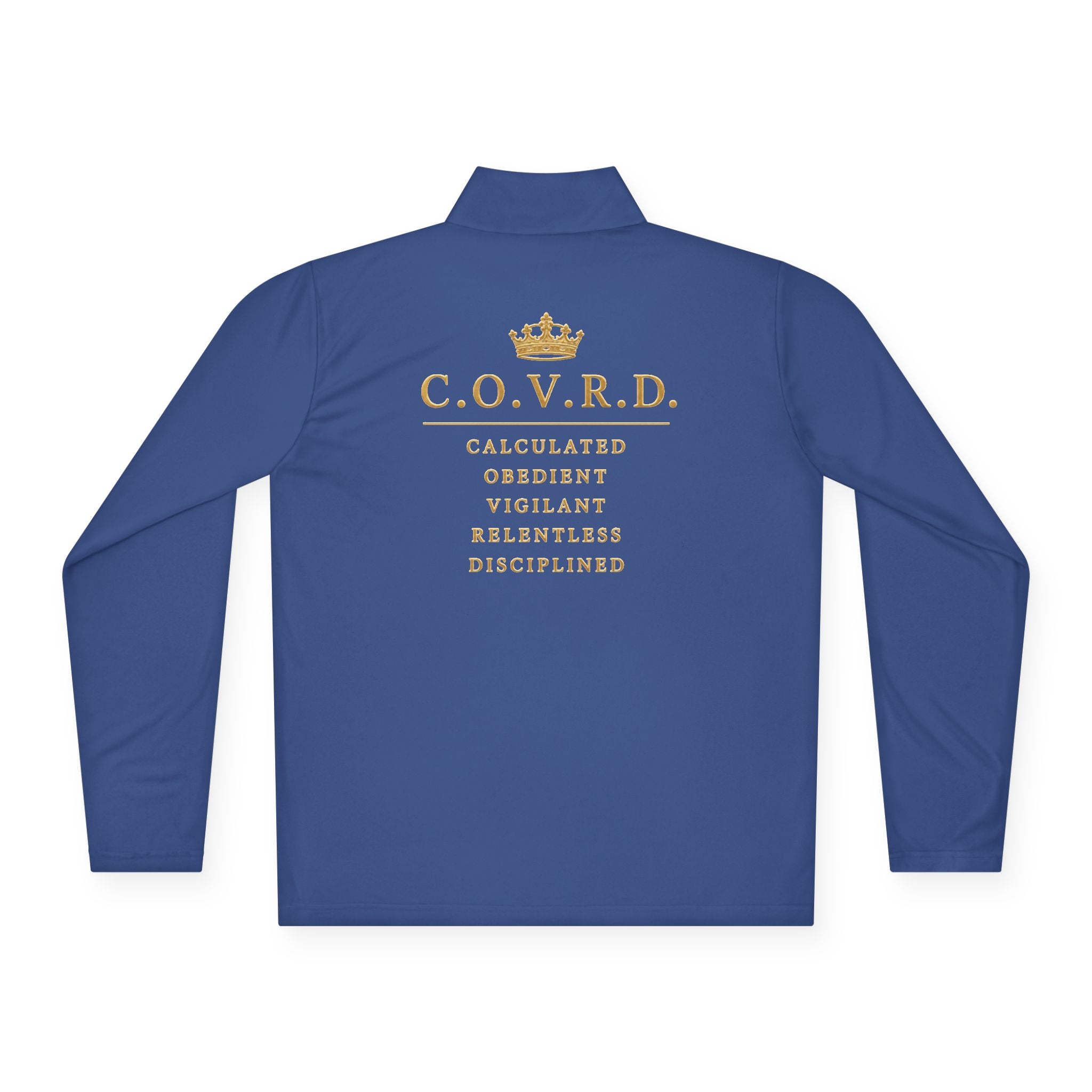 Stay COVRD Quarter-Zip C.O.V.R.D. Gold Logo Lightweight Pullover