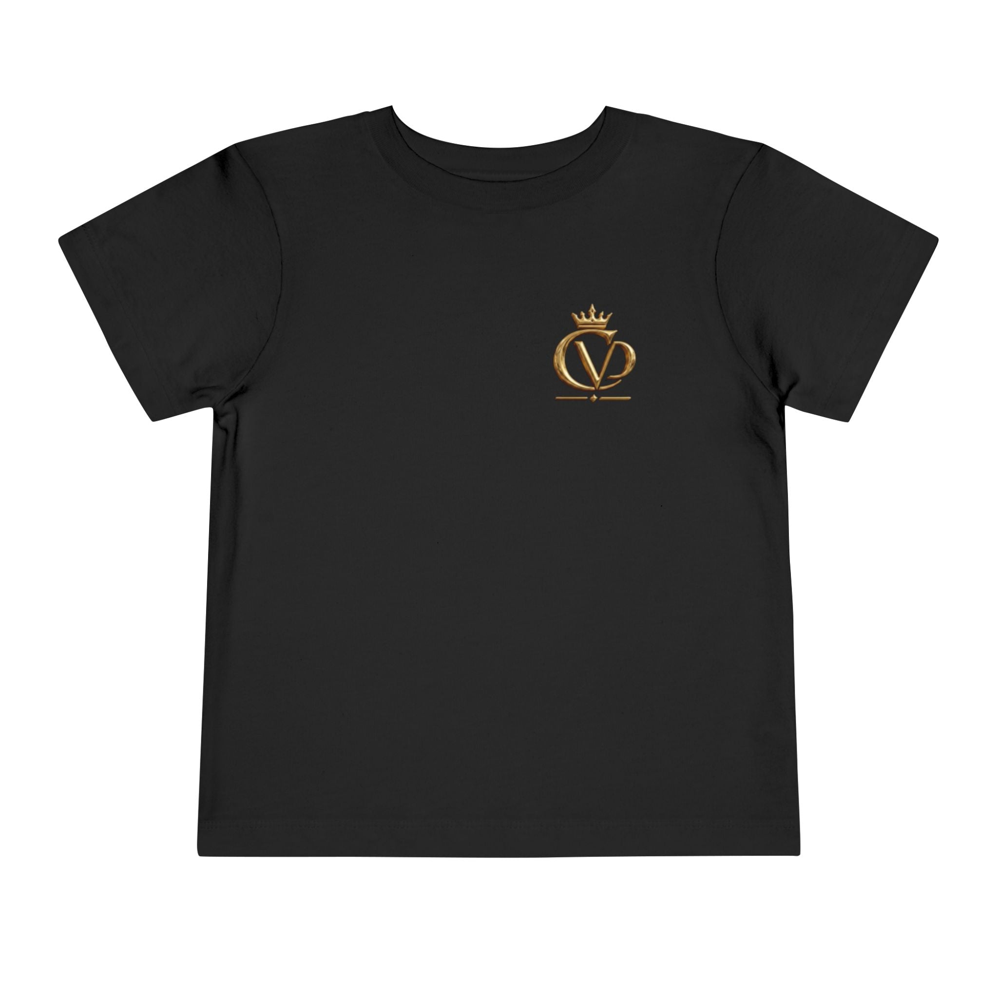 Metallic Gold "COVRD by GOD" Toddler Tee