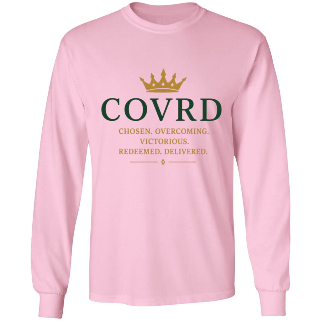 Light pink COVRD long sleeve shirt