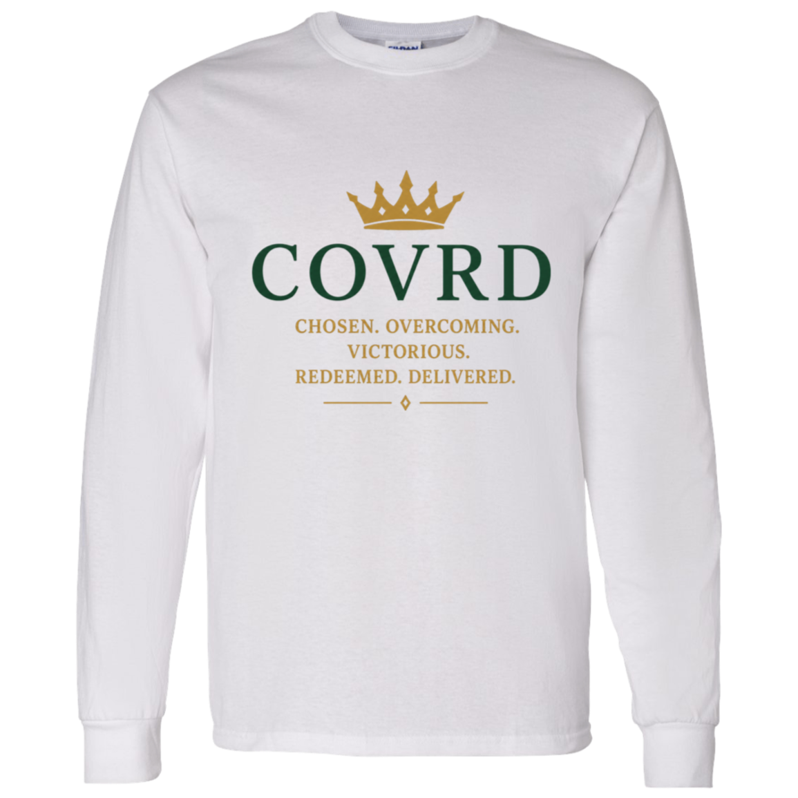 White COVRD long sleeve shirt