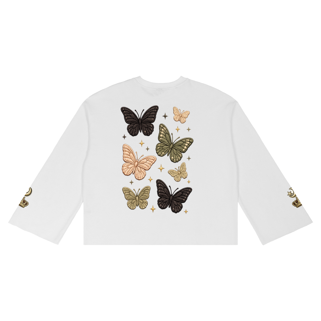 COVRD Women Butterfly Long Sleeve T-Shirt