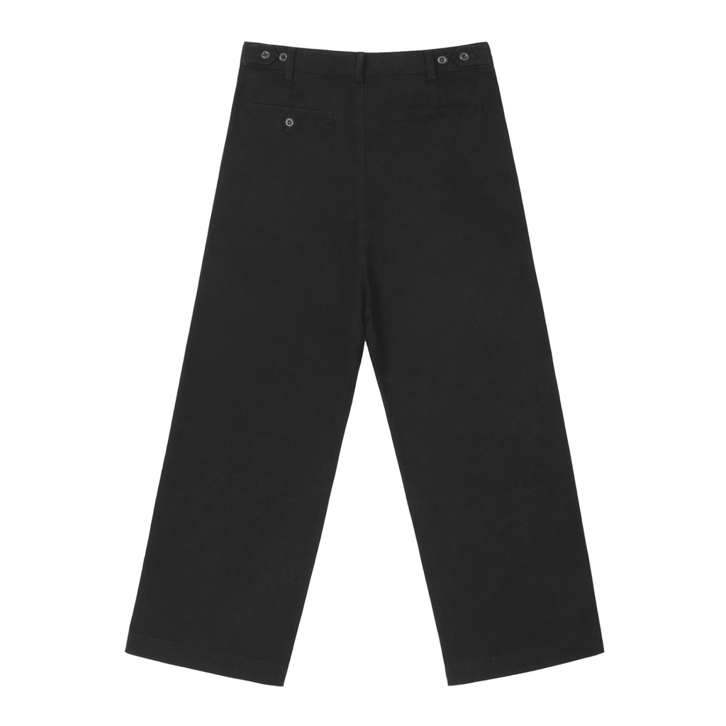 100% Cotton Adjustable Waist Straight-Leg Pants
