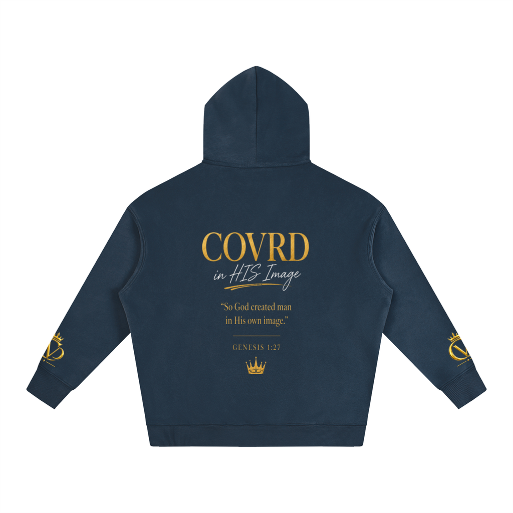 "COVRD in HIS Image" Oversize Fleeced Hoodie