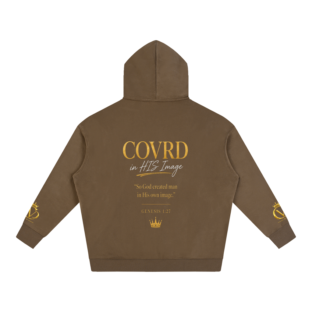 "COVRD in HIS Image" Oversize Fleeced Hoodie