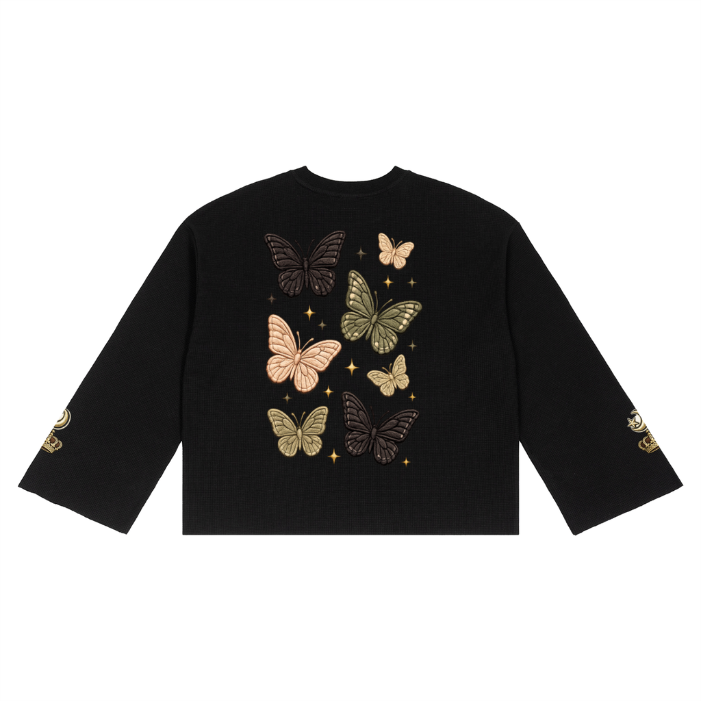 COVRD Women Butterfly Long Sleeve T-Shirt