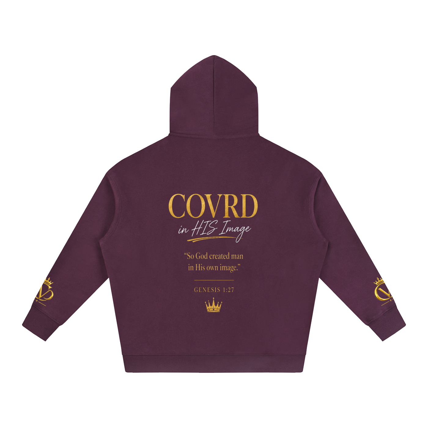 "COVRD in HIS Image" Oversize Fleeced Hoodie