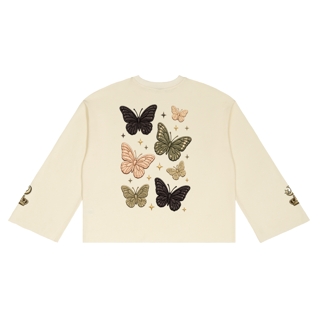 COVRD Women Butterfly Long Sleeve T-Shirt