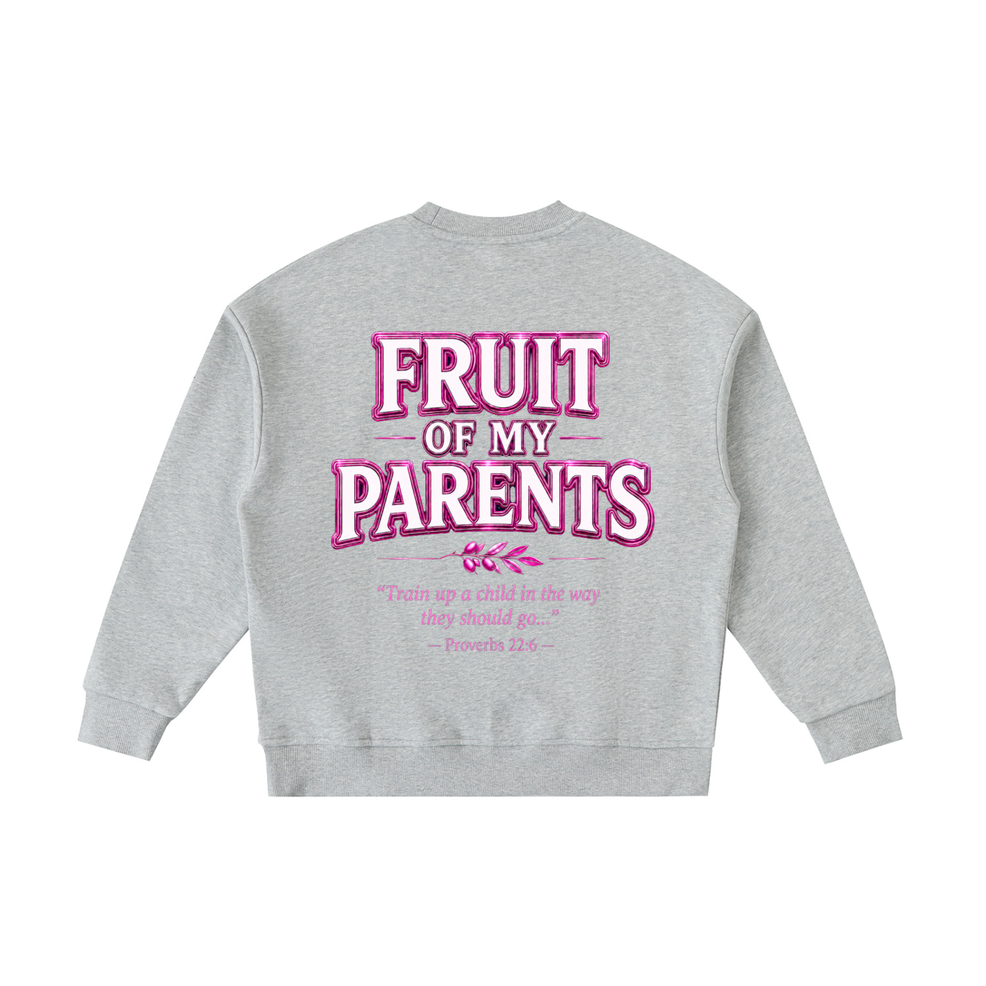 STAY COVRD Girls' "FRUIT of MY PARENTS" Crewneck Sweatshirt